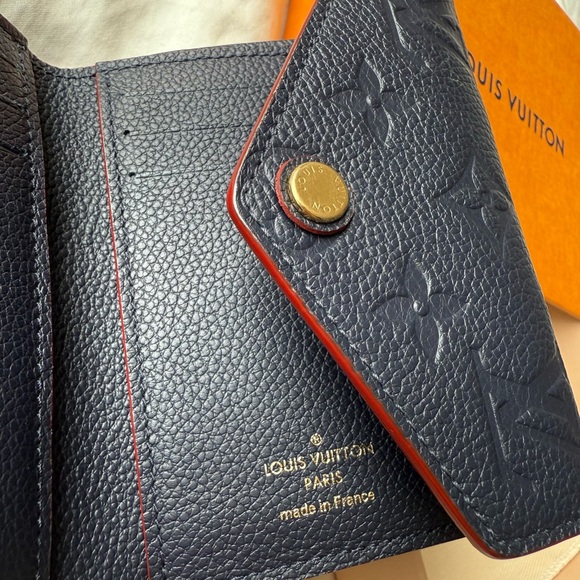 Louis Vuitton Empreinte Victorine Wallet- Navy Blue/ Red- Excellent Condition!!!